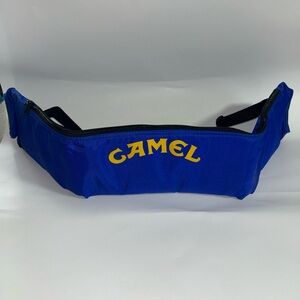 Vintage Joe Camel Cigarette Smokin Pool Cue Stick Soft Case Zippered Bag Blue